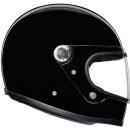 AGV X3000 Retro-Helm Einfarbig Black schwarz
