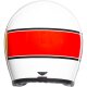 AGV X70 Mino 73 White Red Jethelm weiss rot