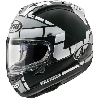 Arai RX-7V Vinales 12 Integral-Helm schwarz weiss grau