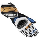 Spidi Carbo 7 Motorrad Handschuh blau beige weiss