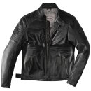 Spidi Clubber Motorrad Leder-Jacke schwarz schwarze...