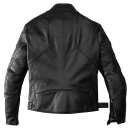 Spidi Clubber Motorrad Leder-Jacke schwarz schwarze...