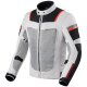 Revit Tornado 3 Motorrad Textil-Jacke silber schwarz grau