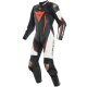 Dainese Misano 2 D-Air Perf. 1Pc Airbag-Kombi schwarz weiss neonrot