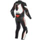 Dainese Misano 2 D-Air Perf. 1Pc Airbag-Kombi schwarz weiss neonrot