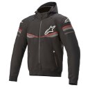 Alpinestars Sektor V2 Motorrad-Hoodie schwarz rot