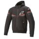 Alpinestars Sektor V2 Motorrad-Hoodie schwarz rot