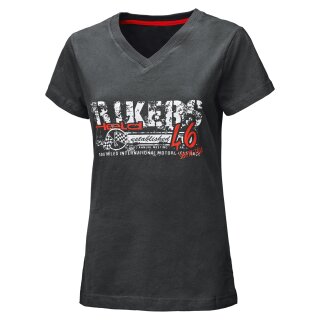 Held T-Shirt Bikers Damen-T-Shirt schwarz rot