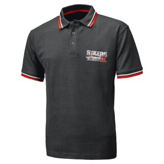 Held Polo-Shirt Bikers schwarz rot