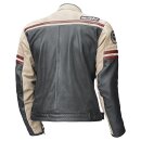 Held Baker Motorrad-Jacke Leder blau beige rot