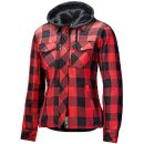 Held Lumberjack II Damen Motorrad-Hemd schwarz rot