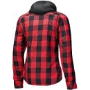 Held Lumberjack II Damen Motorrad-Hemd schwarz rot