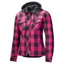 Held Lumberjack II Damen Motorrad-Hemd schwarz pink