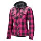 Held Lumberjack II Damen Motorrad-Hemd schwarz pink