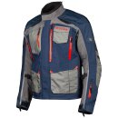 Klim Carlsbad Motorrad-Jacke Textil blau rot grau