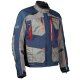 Klim Carlsbad Motorrad-Jacke Textil blau rot grau
