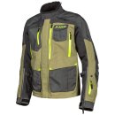 Klim Carlsbad Motorrad-Jacke Textil neongelb grün grau