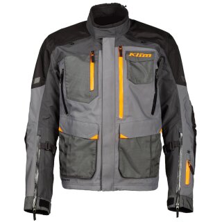 Klim Carlsbad Motorrad-Jacke Textil orange grau