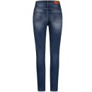 Rokker Rokkertech High Waist Slim Damen Jeans dunkelblau