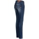 Rokker Rokkertech High Waist Slim Damen Jeans dunkelblau