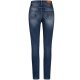 Rokker Rokkertech High Waist Slim Damen Jeans dunkelblau