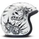 DMD Vintage Thunderstruck Jethelm mattweiss schwarz