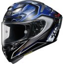 Shoei X-Spirit III Aerodyne Helm TC-2 blau schwarz silber