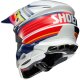 Shoei VFX-WR Pinnacle Crosshelm TC-1 rot weiss