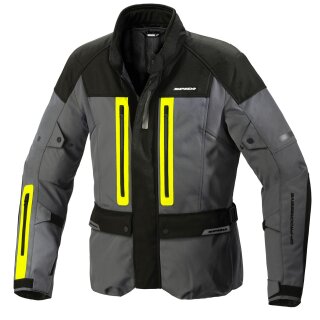 Spidi Traveler 3 Motorrad-Jacke Textil neongelb grau