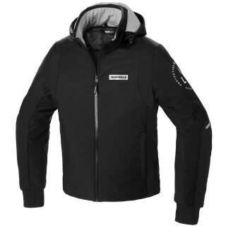 Spidi Hoodie Armor H2Out Motorrad-Hoodie schwarz weiss