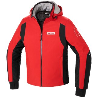 Spidi Hoodie Armor H2Out Motorrad-Hoodie rot