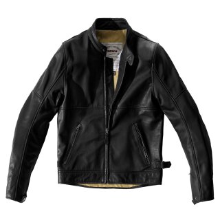 Spidi Rock Motorrad-Jacke Leder schwarz