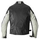 Spidi Vintage Motorrad-Jacke Leder schwarz hellgrau