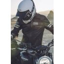 Spidi Vintage Motorrad-Jacke Leder schwarz hellgrau