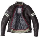 Spidi Vintage Motorrad-Jacke Leder braun hellgrau