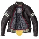 Spidi Vintage Motorrad-Jacke Leder braun hellgrau