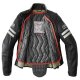 Spidi Vintage Lady Damen Motorrad-Jacke Leder schwarz hellgrau