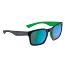 Held Sonnenbrille schwarz grün verspiegelt blau
