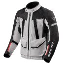 Revit Sand 4 Motorrad-Jacke Textil silber schwarz