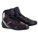 Alpinestars Faster-3 Rideknit Kurz-Stiefel schwarz silber rot