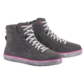 Alpinestars J-6 Waterproof Damen Kurz-Stiefel grau rosa