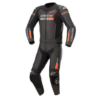 Alpinestars GP Force Chaser Lederkombi 2Pc schwarz neonrot