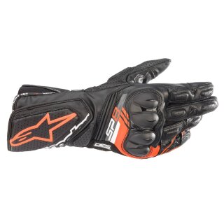 Alpinestars SP-8 V3 Motorrad-Handschuh schwarz neonrot