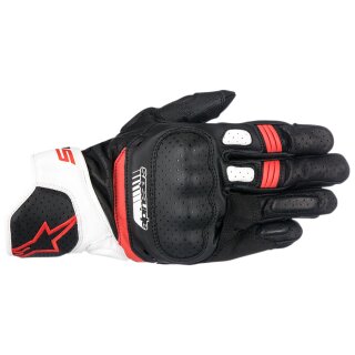 Alpinestars SP-5 Motorrad-Handschuh schwarz weiss rot