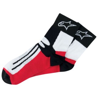 Alpinestars Racing Road Socks Short Socke schwarz rot