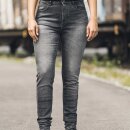 Rokker Rokkertech High Waist Damen Motorrad-Jeans dunkelgrau