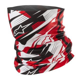 Alpinestars Blurred Neck Tube Halstuch schwarz weiss rot