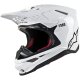 Alpinestars Supertech M8 Crosshelm Einfarbig weiss