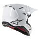 Alpinestars Supertech M8 Crosshelm Einfarbig weiss