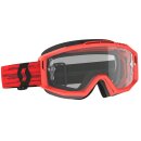 Scott Split OTG dunkelrot Cross-Brille klar